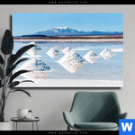 Leinwandbild Salzlandschaft In Den Anden Querformat Produktvorschau mit dem Bild Salzlandschaft in den Anden im Format Querformat.