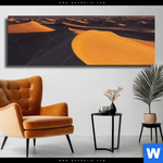 Leinwandbild Sandduenen Panorama Produktvorschau mit dem Bild Sanddünen im Format Panorama.