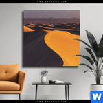 Leinwandbild Sandduenen Quadrat Produktvorschau mit dem Bild Sanddünen im Format Quadrat.