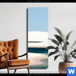 Leinwandbild Sandduenen Und Seen Schmal Produktvorschau mit dem Bild Sanddünen und Seen im Format Schmal.
