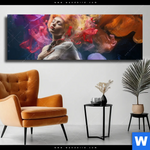 Leinwandbild Schlafende Nixe Panorama Produktvorschau mit dem Bild Schlafende Nixe im Format Panorama.