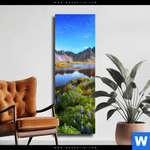 Leinwandbild Schoener Tag In Island Schmal Produktvorschau mit dem Bild Schöner Tag in Island im Format Schmal.