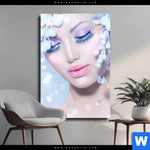 Leinwandbild Schoenheit In Frost Und Kristall Hochformat Produktvorschau mit dem Bild Schönheit in Frost und Kristall im Format Hochformat.