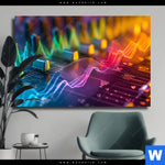 Leinwandbild Sound Wave Querformat Produktvorschau mit dem Bild Sound Wave im Format Querformat.