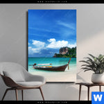 Leinwandbild Strand In Thailand Hochformat Produktvorschau mit dem Bild Strand in Thailand im Format Hochformat.