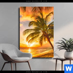 Leinwandbild Strand Von Barbados Hochformat Produktvorschau mit dem Bild Strand von Barbados im Format Hochformat.