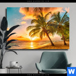 Leinwandbild Strand Von Barbados Querformat Produktvorschau mit dem Bild Strand von Barbados im Format Querformat.