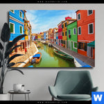Leinwandbild Strassen Von Venedig Querformat Produktvorschau mit dem Bild Straßen von Venedig im Format Querformat.