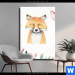 Leinwandbild Tiere Des Waldes Hochformat Produktvorschau mit dem Bild Tiere des Waldes im Format Hochformat.