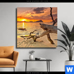 Leinwandbild Traumhafte Meereskulisse Quadrat Produktvorschau mit dem Bild Traumhafte Meereskulisse im Format Quadrat.