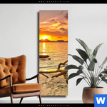 Leinwandbild Traumhafte Meereskulisse Schmal Produktvorschau mit dem Bild Traumhafte Meereskulisse im Format Schmal.