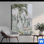 Leinwandbild Tropische Baeume Und Blaetter Hochformat Produktvorschau mit dem Bild Tropische Bäume und Blätter im Format Hochformat.