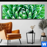 Leinwandbild Tropische Pflanze Panorama Produktvorschau mit dem Bild Tropische Pflanze im Format Panorama.