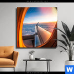 Leinwandbild Ueber Den Wolken Quadrat Produktvorschau mit dem Bild Über den Wolken im Format Quadrat.