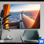 Leinwandbild Ueber Den Wolken Querformat Produktvorschau mit dem Bild Über den Wolken im Format Querformat.