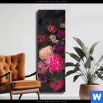 Leinwandbild Vintage Blumen No 2 Schmal Produktvorschau mit dem Bild Vintage Blumen No. 2 im Format Schmal.