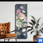 Leinwandbild Vintage Blumen No 3 Schmal Produktvorschau mit dem Bild Vintage Blumen No. 3 im Format Schmal.