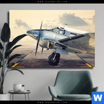 Leinwandbild Vintage Flugzeug Querformat Produktvorschau mit dem Bild Vintage Flugzeug im Format Querformat.