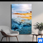 Leinwandbild Vulkan Island Hochformat Produktvorschau mit dem Bild Vulkan Island im Format Hochformat.