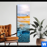 Leinwandbild Vulkan Island Schmal Produktvorschau mit dem Bild Vulkan Island im Format Schmal.