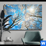 Leinwandbild Wald Im Winter Querformat Produktvorschau mit dem Bild Wald im Winter im Format Querformat.