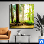 Leinwandbild Waldpanorama Quadrat Produktvorschau mit dem Bild Waldpanorama im Format Quadrat.