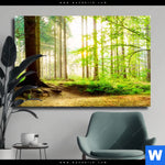 Leinwandbild Waldpanorama Querformat Produktvorschau mit dem Bild Waldpanorama im Format Querformat.