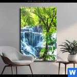 Leinwandbild Wasserfall In Mexiko Hochformat Produktvorschau mit dem Bild Wasserfall in Mexiko im Format Hochformat.