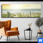 Leinwandbild Weg Zum Strand Panorama Produktvorschau mit dem Bild Weg zum Strand im Format Panorama.