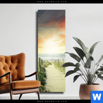Leinwandbild Weg Zum Strand Schmal Produktvorschau mit dem Bild Weg zum Strand im Format Schmal.