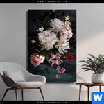 Leinwandbild Weisse Pfingstrosen Hochformat Produktvorschau mit dem Bild Weiße Pfingstrosen im Format Hochformat.