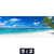 Leinwandbild Weisser Strand Kokospalme Panorama Motivorschau Seitenverhaeltnis 5 2
