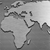 Leinwandbild Weltkarte Edelstahloptik Querformat