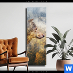 Leinwandbild Wolf Wald No 2 Schmal Produktvorschau mit dem Bild Wolf & Wald No.2 im Format Schmal.