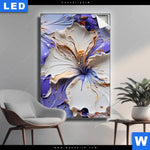 Leuchtbild Abstrakte Blumenformen Hochformat Produktvorschau mit dem Bild Abstrakte Blumenformen im Format Hochformat.
