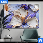 Leuchtbild Abstrakte Blumenformen Querformat Produktvorschau mit dem Bild Abstrakte Blumenformen im Format Querformat.