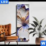 Leuchtbild Abstrakte Blumenformen Schmal Produktvorschau mit dem Bild Abstrakte Blumenformen im Format Schmal.