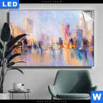 Leuchtbild Abstrakte Skyline No 2 Querformat Produktvorschau mit dem Bild Abstrakte Skyline No.2 im Format Querformat.