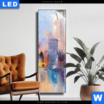 Leuchtbild Abstrakte Skyline No 2 Schmal Produktvorschau mit dem Bild Abstrakte Skyline No.2 im Format Schmal.