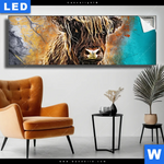 Leuchtbild Abstrakter Highlander Panorama Produktvorschau mit dem Bild Abstrakter Highlander im Format Panorama.