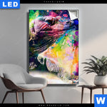 Leuchtbild Abstrakter Leguan Hochformat Produktvorschau mit dem Bild Abstrakter Leguan im Format Hochformat.