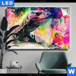 Leuchtbild Abstrakter Leguan Querformat Produktvorschau mit dem Bild Abstrakter Leguan im Format Querformat.