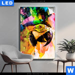 Leuchtbild Abstrakter Papagei Hochformat Produktvorschau mit dem Bild Abstrakter Papagei im Format Hochformat.