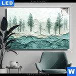 Leuchtbild Abstrakter Wald Querformat Produktvorschau mit dem Bild Abstrakter Wald im Format Querformat.