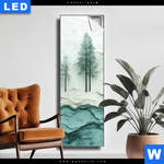 Leuchtbild Abstrakter Wald Schmal Produktvorschau mit dem Bild Abstrakter Wald im Format Schmal.