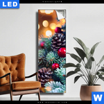 Leuchtbild Adventskerze Mit Weihnachtsschmuck Schmal Produktvorschau mit dem Bild Adventskerze mit Weihnachtsschmuck im Format Schmal.