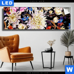 Leuchtbild Aquarell Von Wilden Blumen Panorama Produktvorschau mit dem Bild Aquarell von wilden Blumen im Format Panorama.