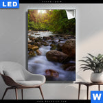 Leuchtbild Asiatischer Tropischer Dschungel Hochformat Produktvorschau mit dem Bild Asiatischer tropischer Dschungel im Format Hochformat.