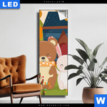 Leuchtbild Baer Haeschen Schmal Produktvorschau mit dem Bild Bär & Häschen im Format Schmal.