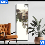 Leuchtbild Baer Wald No 1 Schmal Produktvorschau mit dem Bild Bär & Wald No.1 im Format Schmal.